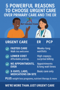 5 Powerful Reasons to Choose Urgent Care Over Primary Care and the ER